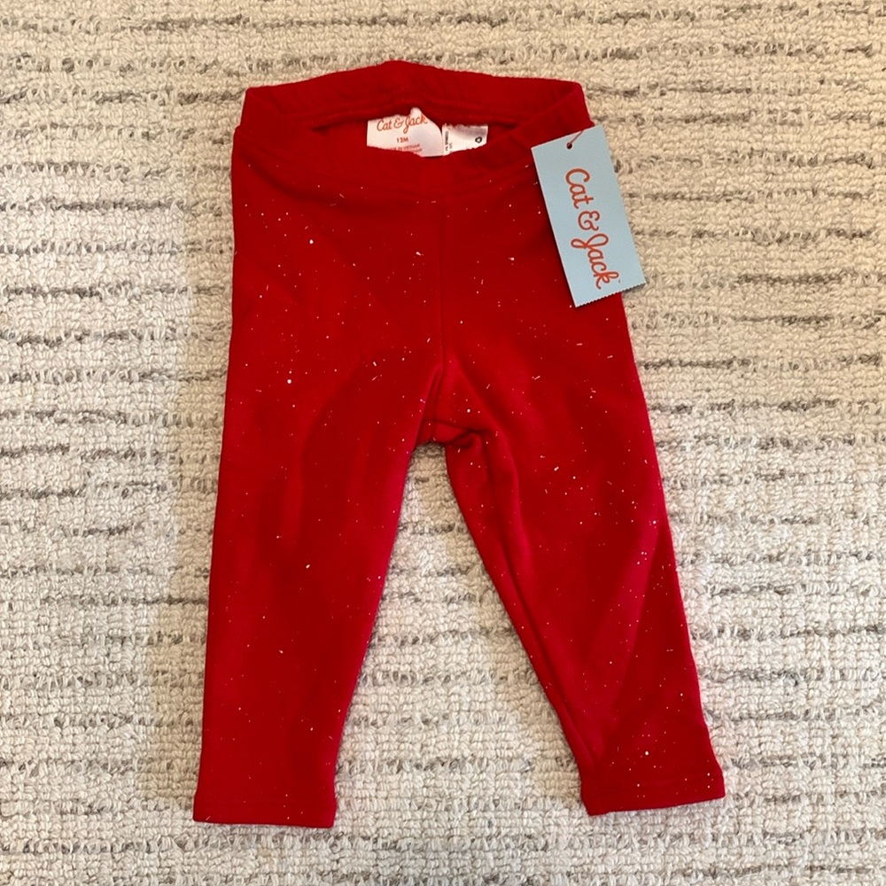 Cat & Jack Red Classic Leggings